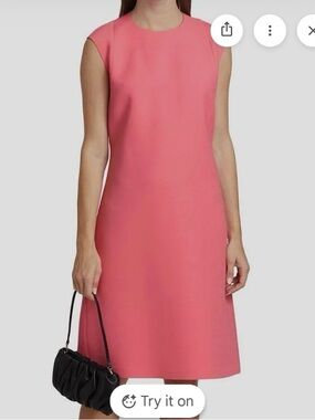 NWT Lafayette 148 Sleeveless Coral Shift Dress (xs)